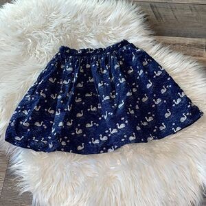 ✨Monoprix Kids Navy & White Sean Print Skirt
